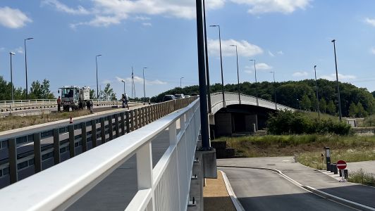 Einsatz VibroTruck auf Brücke